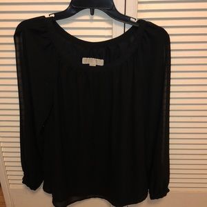 Michael Kors open long sleeve blouse